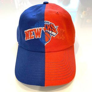 NEW YORK KNICKS '47- NBA- SPLIT BLUE and ORANGE SNAPBACK HAT- NWOT